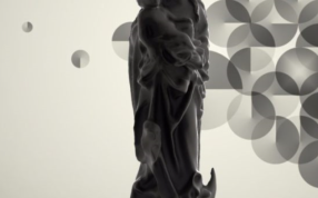 少女和婴儿外形图