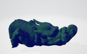 神兽的头像侧视图