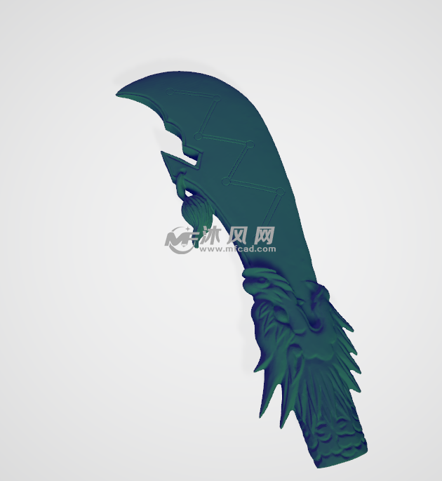 青龙偃月刀上色