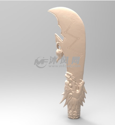 青龙偃月刀 正视图