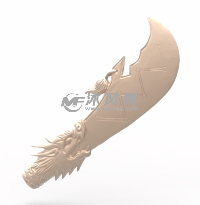 青龙偃月刀外形图