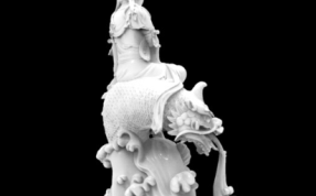 海兽上的观音 侧视图