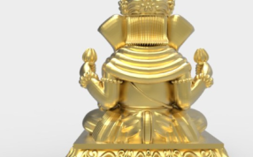 甘尼萨金像后视图