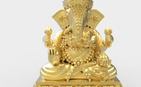 甘尼萨金像正视图