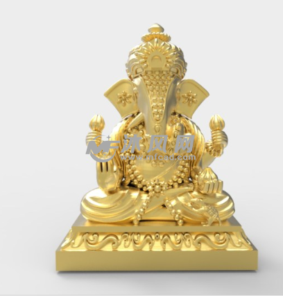 甘尼萨金像正视图