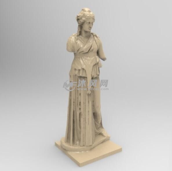 嘉士伯座神像轴测图