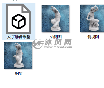 女子雕像雕塑预览图