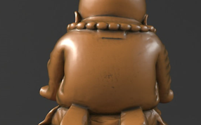 小和尚捧香后视图