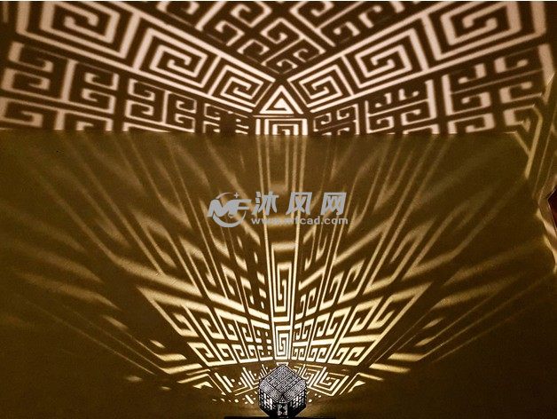 希腊曲流灯渲染图