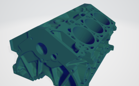 发动机缸体轴测图