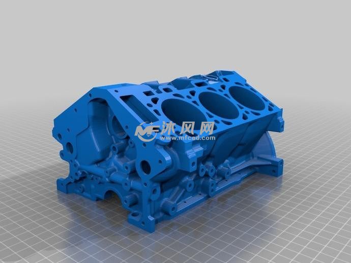 发动机缸体效果图