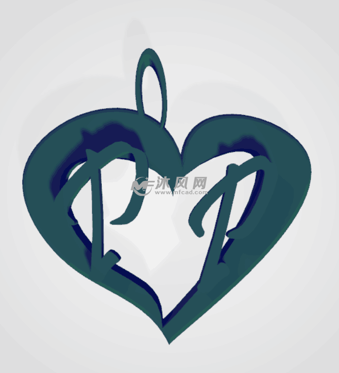 巴黎和平吊坠正视图