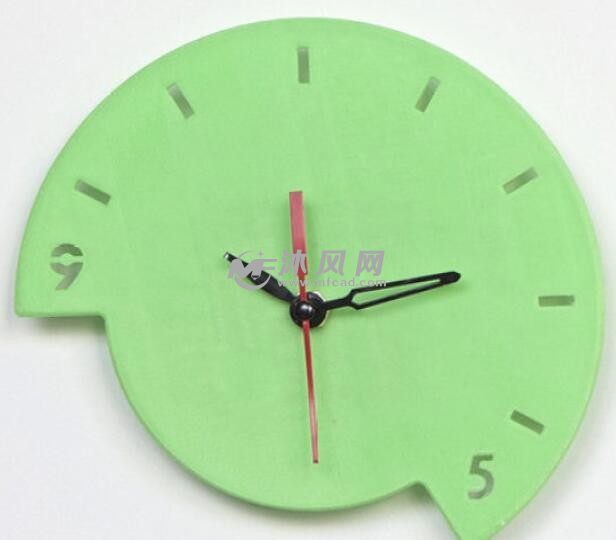 墙挂式时钟正视图