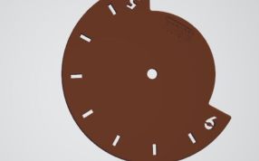 墙挂式时钟上色