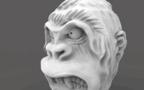 核雕的金刚猴头外形图