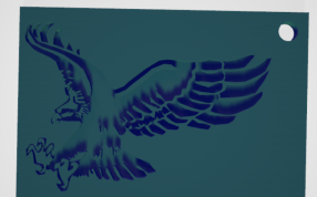 精致鹰牌正视图