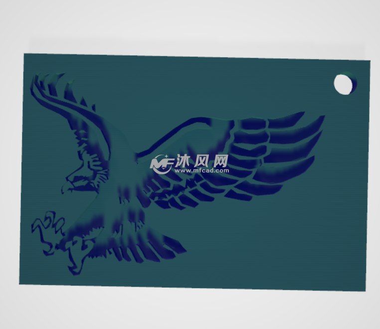 精致鹰牌正视图