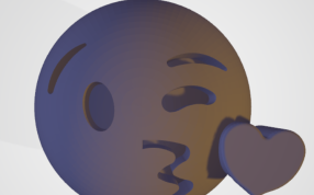 亲亲表情正视图