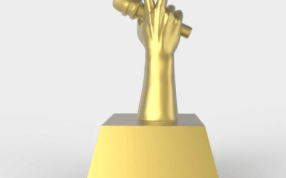 好声音奖杯后视图