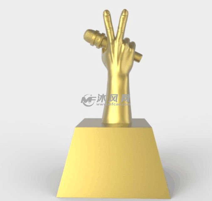 好声音奖杯后视图