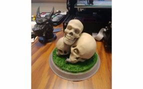 骷髅头摆件实物图