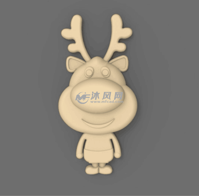 小鹿正视图