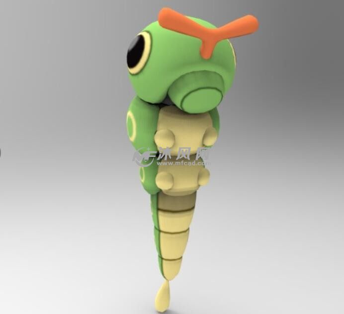 绿毛虫模型