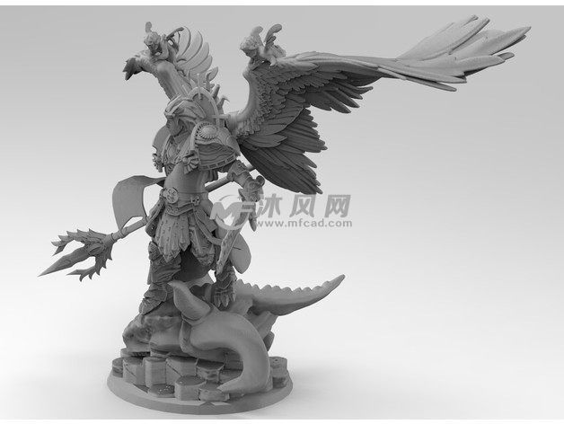 整体视角效果 可以看见翅膀等