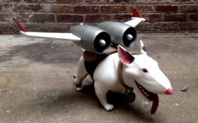 外星狗狗飞行器打印玩具模型