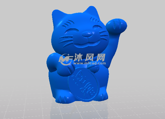 招财猫设计轴测图