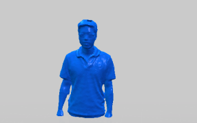 年轻男子的打印模型