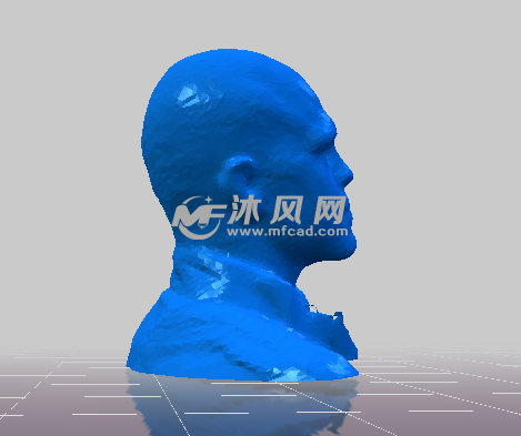 人像头部左视图