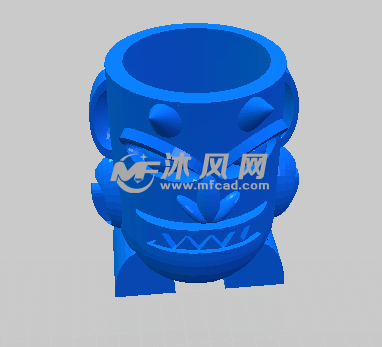 玛雅杯轴测视图