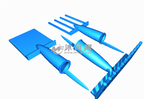 花艺工具三维图