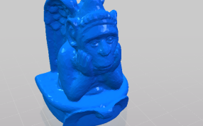 思考的石猴设计轴测图