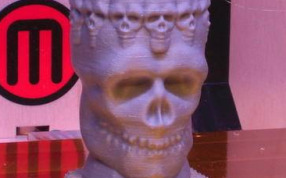 动漫人物的头骨打印