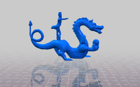 海马龙的侧视图