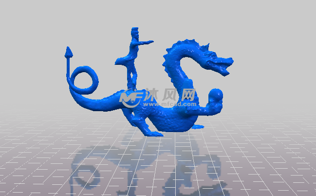 海马龙的侧视图