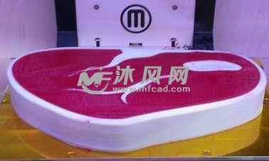 打印出来的牛排模型