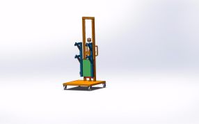 手推电动对位升降车正面