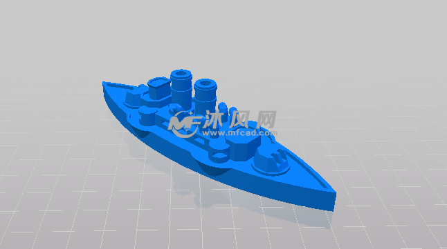 船模型的轴测图