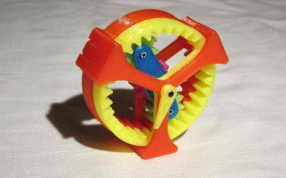 活动的齿轮打印成品图