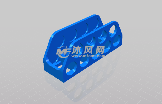 收纳盒的轴测图