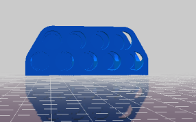 收纳盒的正视图