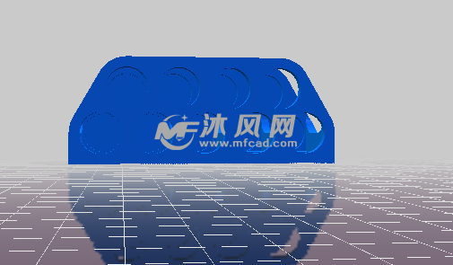 收纳盒的正视图