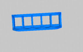 收纳盒的俯视图