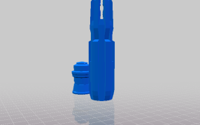 螺丝刀的侧视图