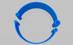 表带模型俯视图