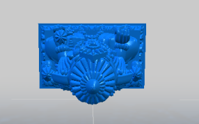 佛像模型顶部视图