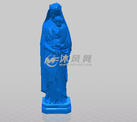 抱着孩子的女性雕塑